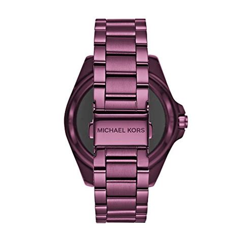 womens michael kors mkt5017 bradshaw access plum touchscreen smart watch|Customer Reviews: Michael Kors Access Bradshaw Smartwatch .